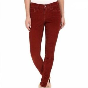 Levi's 710 Super Skinny Corduroy Pants - Deep Red